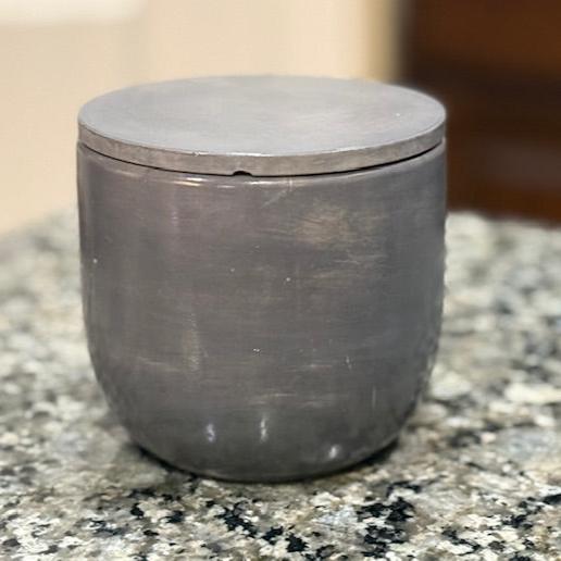 16 oz Grey Concrete Candle Vessel