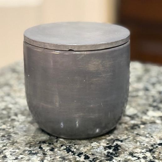 9 oz Grey Concrete Candle Vessel